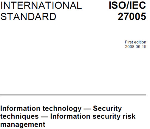 รูปที่ 13 ISO/IEC 27005 : Information Security Risk Management Source: ISO web site