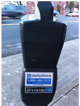 รูปที่ 3 : Pay by Phone in San Francisco 