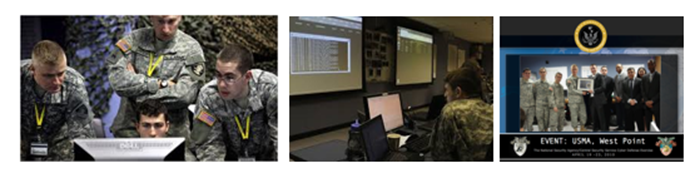 รูปที่ 8 : NSA's Information Assurance Directorate (IAD) เป็นผู้สนับสนุนในการแข่งขัน NSA CDX (Cyber Defense Exercise) ในแนว CTF competition ให้กับกลุ่มโรงเรียนนายร้อยของสหรัฐฯ