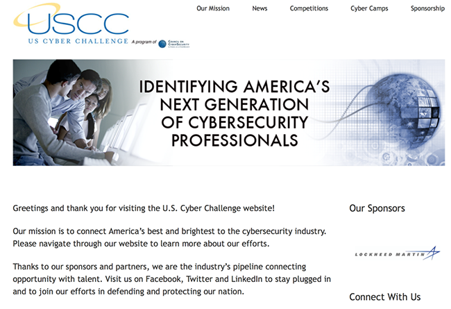  รูปที่ 5 : โครงการ US Cyber Challenge ของรัฐบาลสหรัฐอเมริกา
