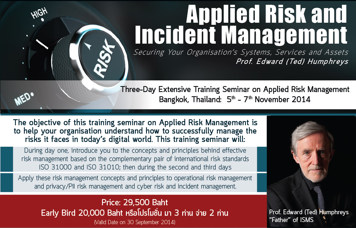 Applied Risk and Incident Management